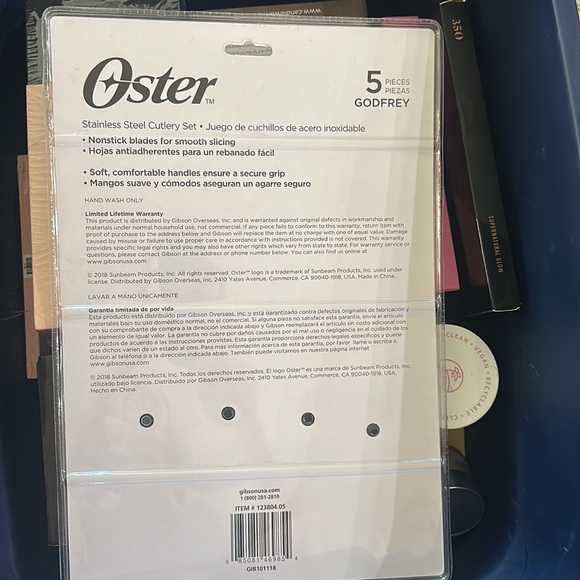 Oyster Godfrey 5 piece knife set - Picture 2 of 2